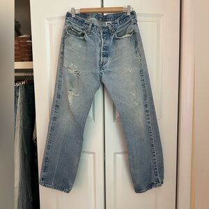 Perfectly thrashed Vintage Levi’s 501s